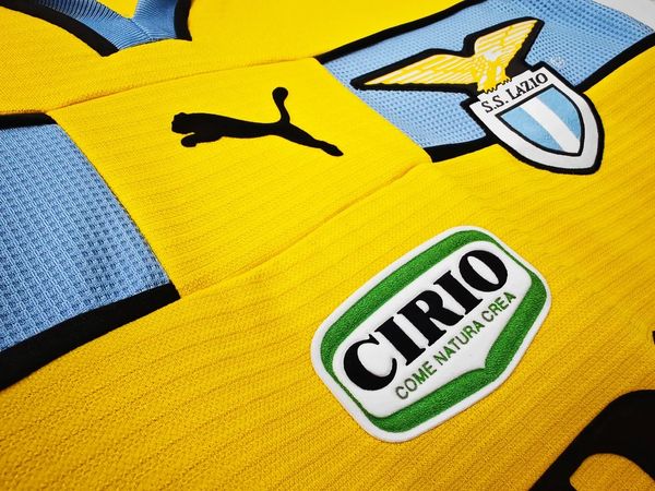 Maillot rétro SS Lazio 1998-1999 jaune