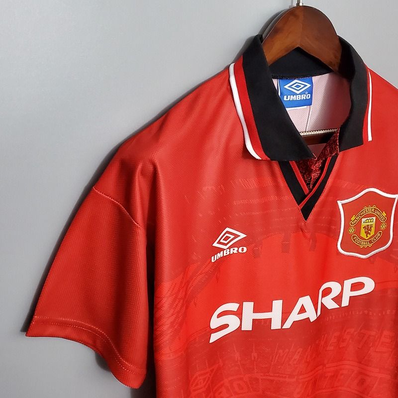 Maillot domicile rétro de Manchester United 1994-1996