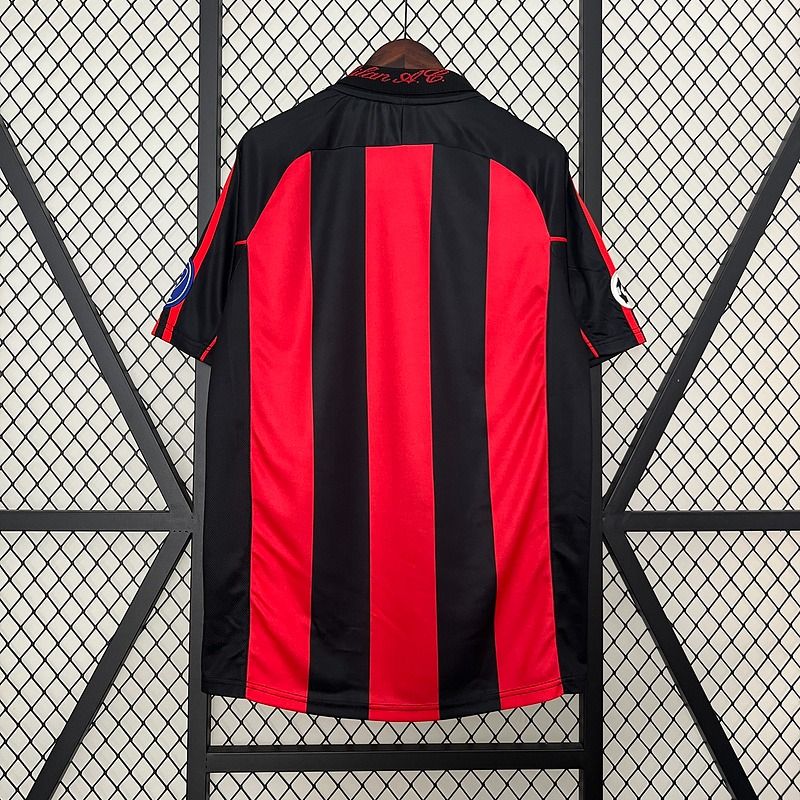 Maillot domicile rétro AC Milan 2000-2001