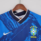 Maillot de foot bleu classique Brésil 2022