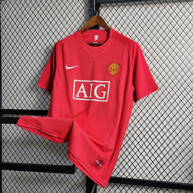 Maillot domicile rétro de Manchester United 2007-2008