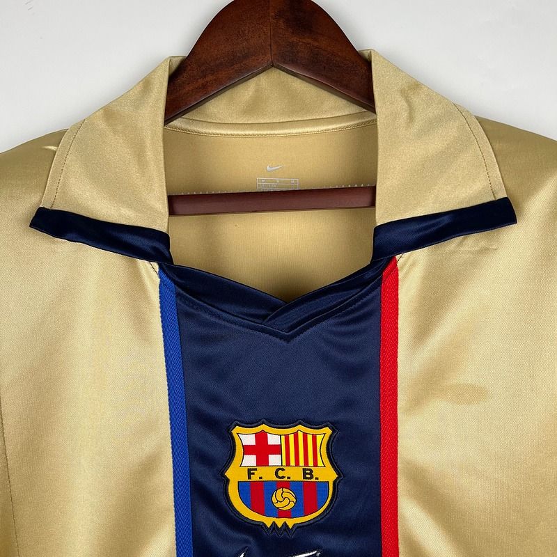 Maillot rétro du FC Barcelone 2001-2002 extérieur