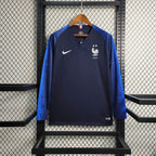 Maillot de foot vintage manches longues domicile France 2018