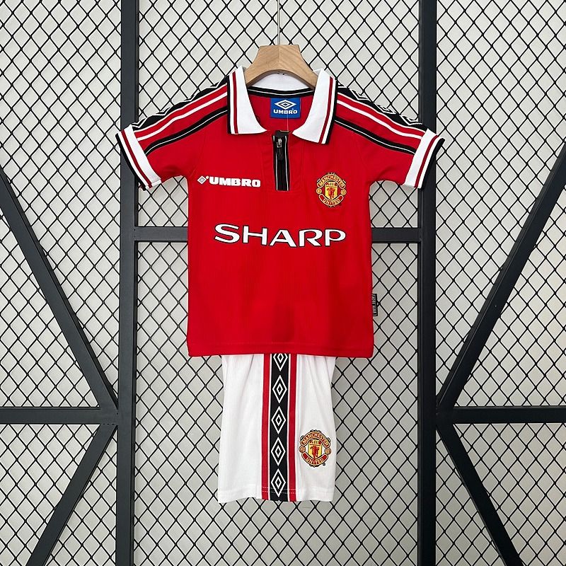 Maillot enfant Manchester United domicile 1998-1999 rétro