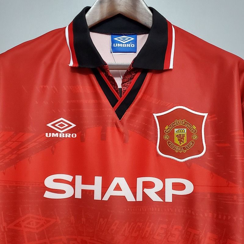 Maillot domicile rétro de Manchester United 1994-1996
