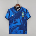 Maillot de foot bleu classique Brésil 2022