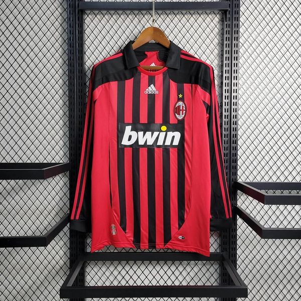 Maillot rétro AC Milan domicile manches longues 2007-2008