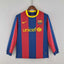 Rétro FC Barcelone domicile 2010-2011 manches longues