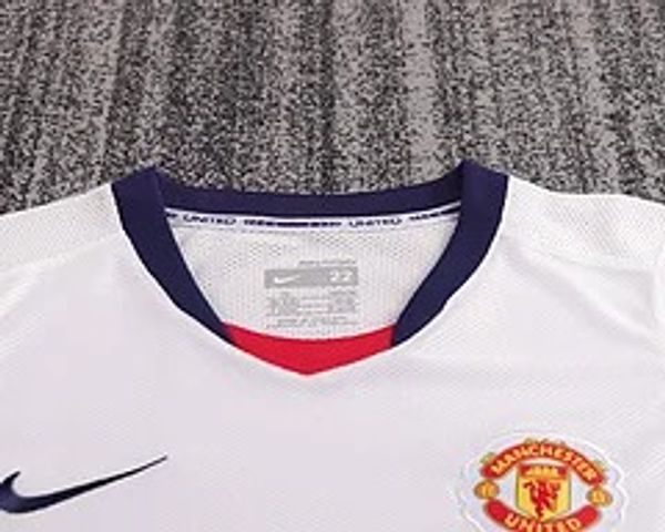 Maillot de foot rétro Manchester United 2008-2009 extérieur enfant