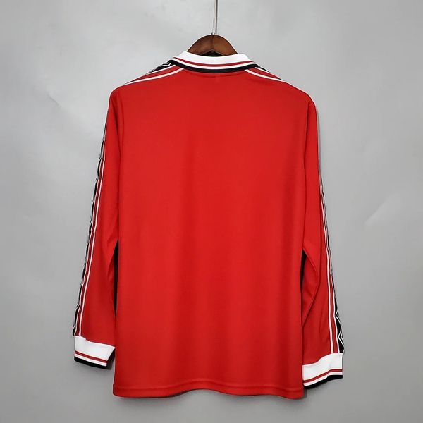 Maillot rétro Manchester United domicile 1998-1999 manches longues