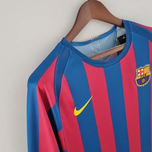 Maillot domicile rétro FC Barcelone 2005-2006 manches longues