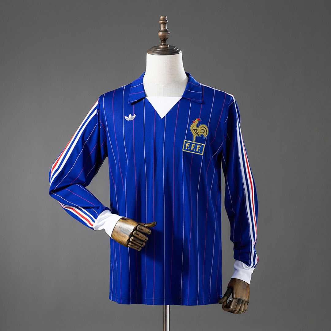 Maillot Rétro Domicile Manches Longues France 1980/1982