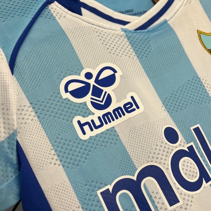 Kids M¨¢laga CF 2025 - 2026 home - WCFOOTBALLSUIT