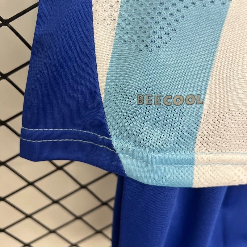 Kids M¨¢laga CF 2025 - 2026 home - WCFOOTBALLSUIT