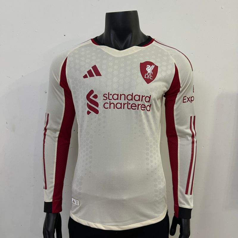 Liverpool FC 2025 - 2026 Away Long Sleeve Player - WCFOOTBALLSUIT