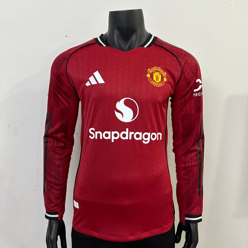 Manchester United 2025 - 2026 home long sleeve player - WCFOOTBALLSUIT Main image