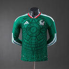 Mexico national 2026 home player Long Sleeve - WCFOOTBALLSUIT