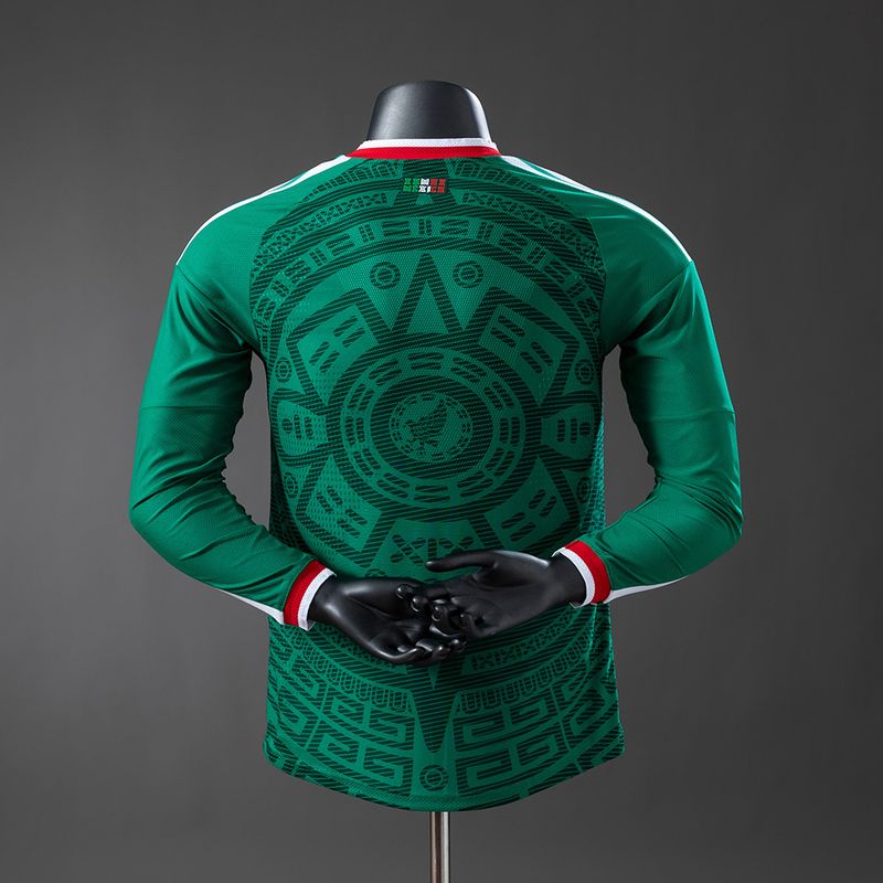 Mexico national 2026 home player Long Sleeve - WCFOOTBALLSUIT