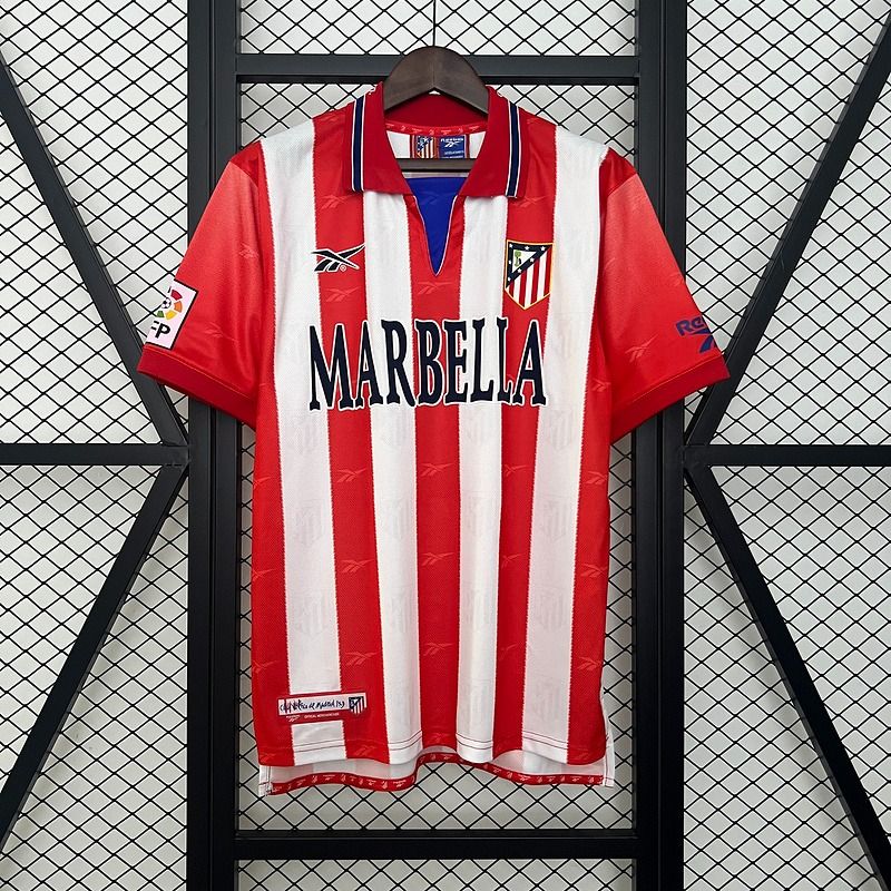 Retro Atletico Madrid 1998 - 1999 home game - WCFOOTBALLSUIT Main image