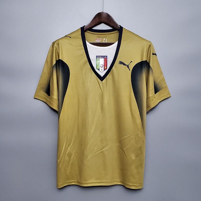 Retro Italy national 2006 golden shirt - WCFOOTBALLSUIT Main image