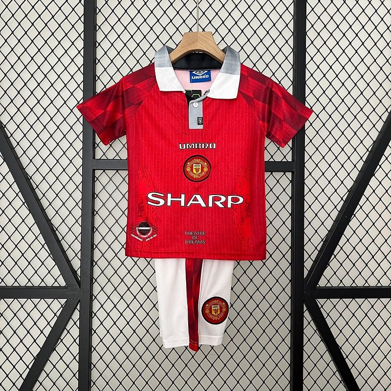 Retro Kids Manchester United 1996 - 1997 home - WCFOOTBALLSUIT Main image
