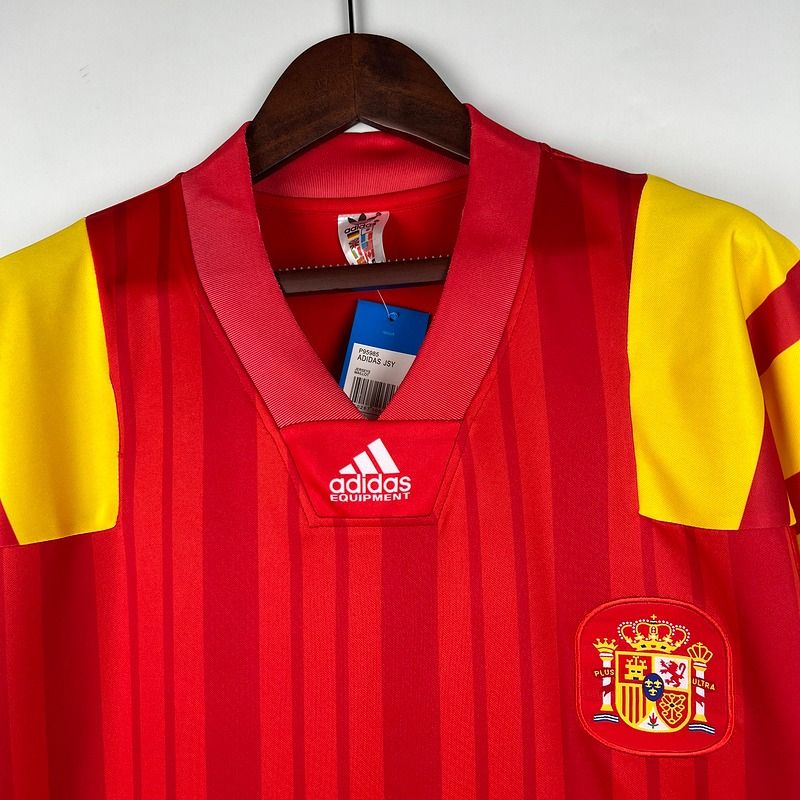 Retro Spain national 1992 - 1994 home game - WCFOOTBALLSUIT
