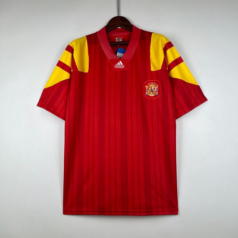 Retro Spain national 1992 - 1994 home game - WCFOOTBALLSUIT
