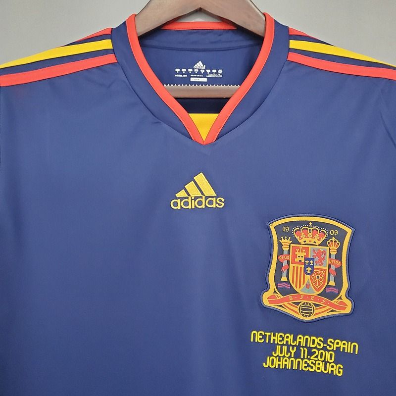 Retro Spain national 2010 away Long Sleeves - WCFOOTBALLSUIT