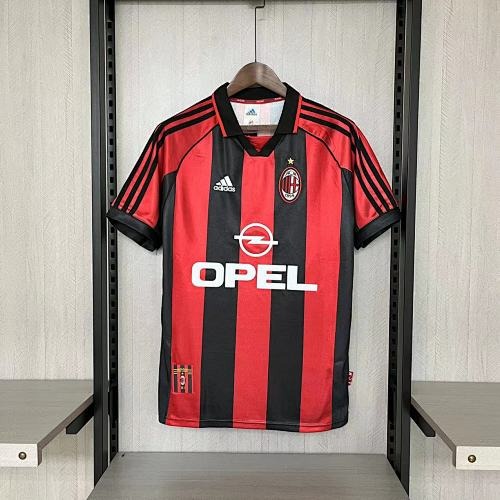 Maillot domicile rétro AC Milan 1998-1999 Image principale du produit